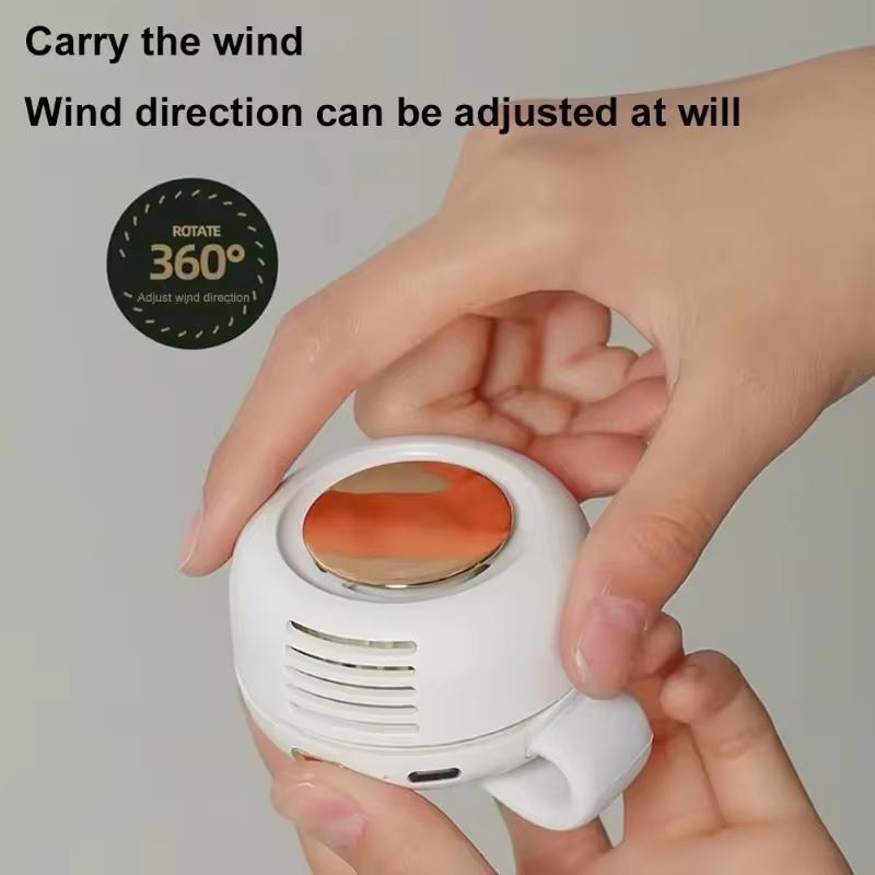 Mini Small Clip Fan Portable Silent Mini Bladeless Electric Fan 3 Speeds Clip-on Charging Fans For Shirt Whirlwind Waist Clips