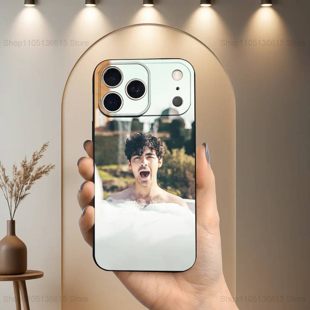 Hot J-Joe Jonas Singer Phone Case For iPhone 17,16,15,14,13,12,11 Plus,Pro Max,XS,X,XR,SE,Mini,8,7,Soft Silicone Black Cover
