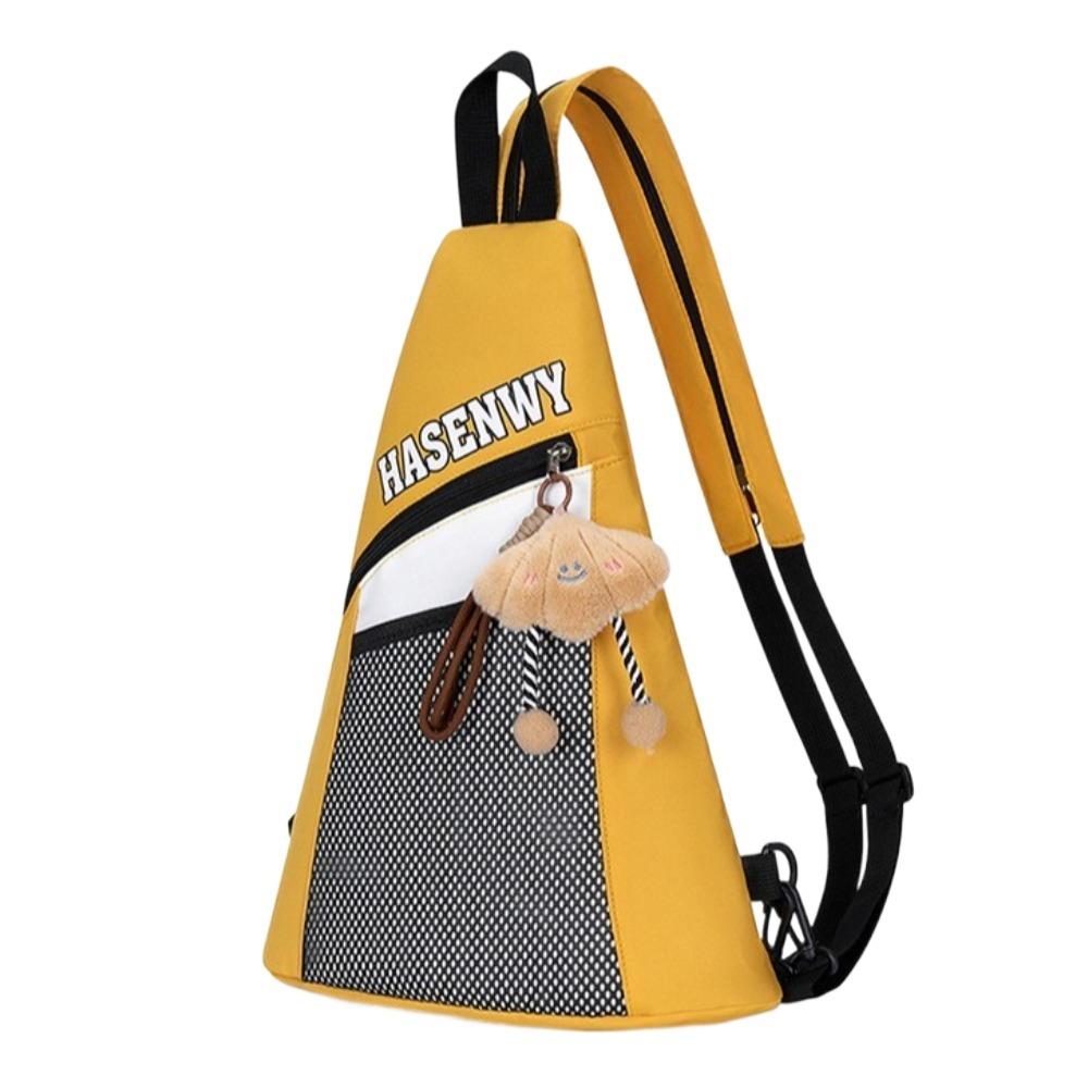 Multifunctional Triangular Backpack Large Capacity Single Daypack Cute Crossbody Bag  Girls