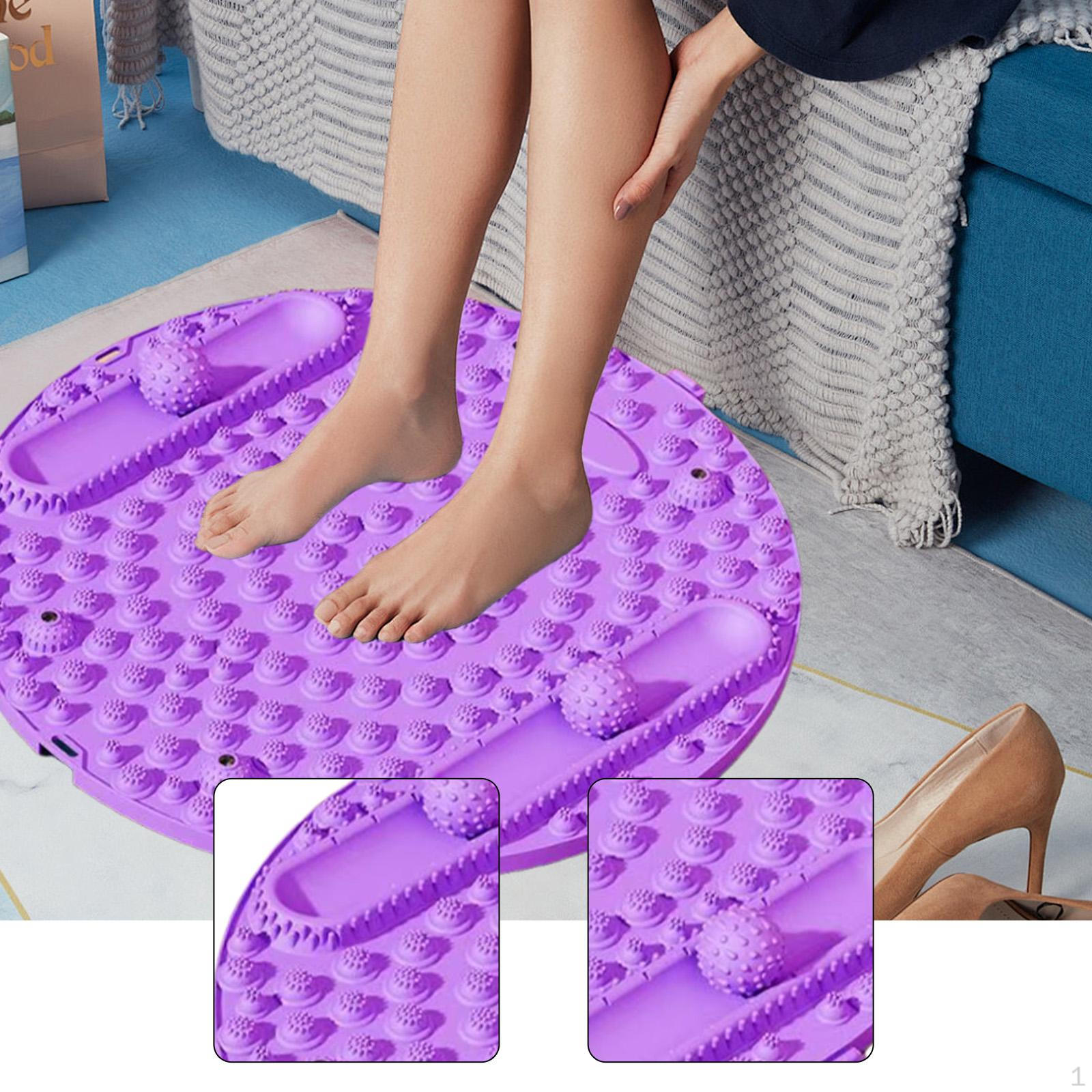 

Foot Massage Pad Acupressure Mat Multifunctional Pressure Point for Running Home Convenient фиолетовый