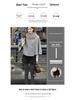 Women's Gray Woolen High-Waisted A-Line Slimming Winter Shorts 2025.