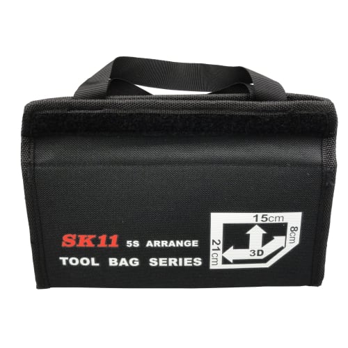 SK11 3D Small Bag, Black, Velcro Closure, Tool Bag, SSB-1521