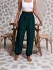 2026 European Fashion Women's Casual Elastic Long Pants - Solid Color, Comfortable
