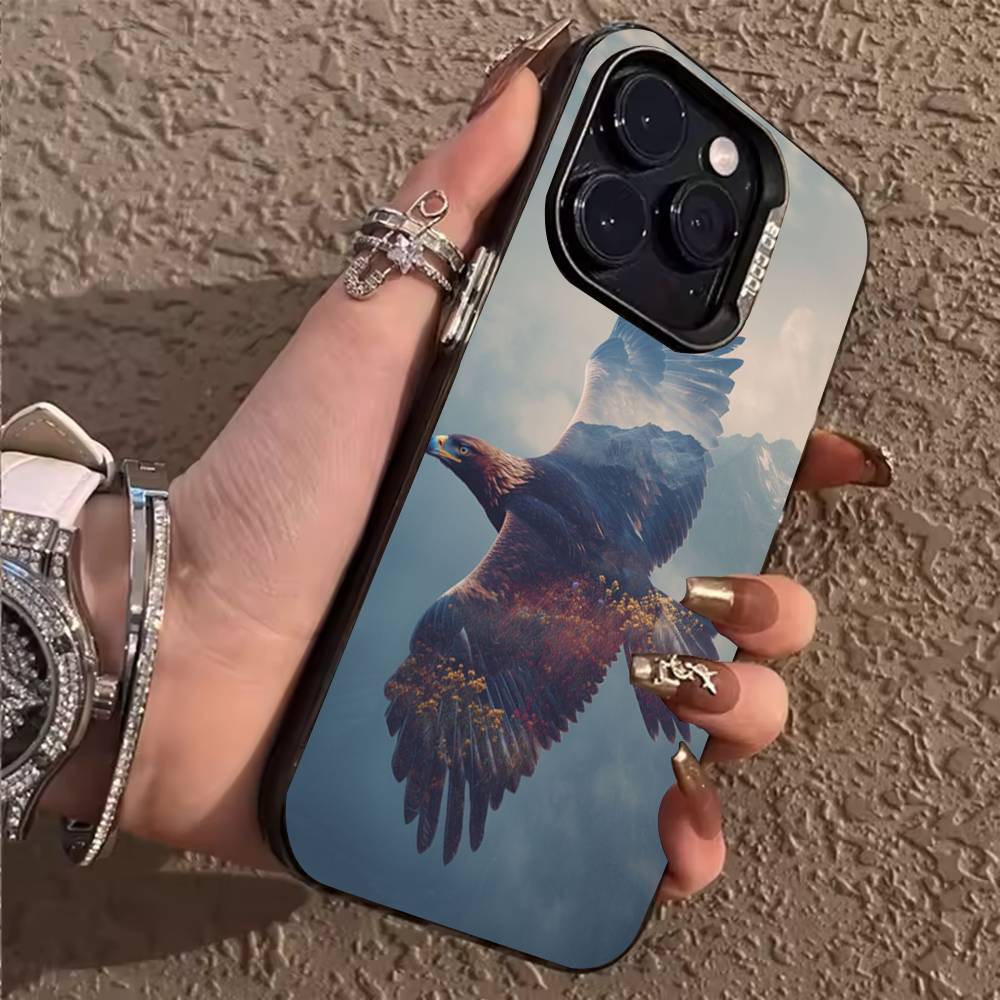 Eagle Cool Animal Phone Case For iPhone 17,16,15,14,13,12,11,Pro,Max,Plus Shockproof Cover iPhone15promax