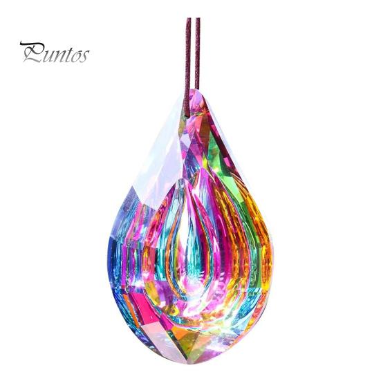 

Искусственный кристалл Призма Украшение ловца солнца для внутреннего и наружного сада, подвесное украшение для окна, создающее радугу, прозрачная подвеска в виде капли воды A