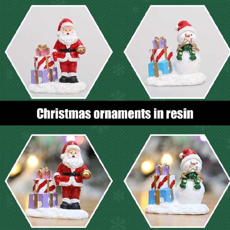 Delight Christmas Table Decoration, Resin Snowman Figurine, Add Cheer to Any Setting Office Desk Embellishment