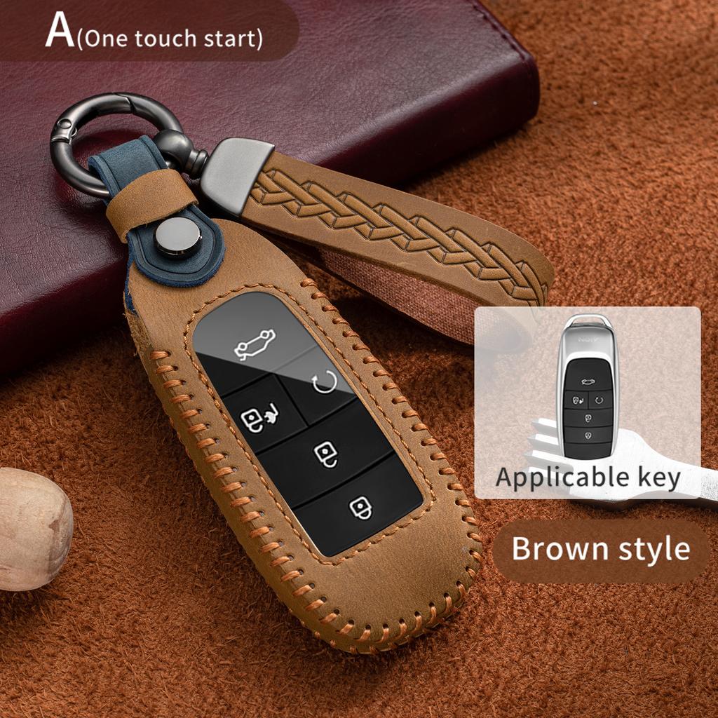 Premium Grade Auto Key Fob Cover Case Fit For Gac New Energy Trumpchi Ga6 Gm6 Aion S V Y Lx Gs7 Gs8 Gs5 Gm8 Key Ring Auto Accessories