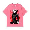 275 GSM Washed T-shirts 100% Cotton Dandadan V35 Okarun Print Unisex Heavy Cotton T Shirt