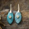 Luxury Design Natural Stone Crystal Splicing Zircon Pendant Earrings Earrings Fashion Gifts High Quality Earrings Source Factory