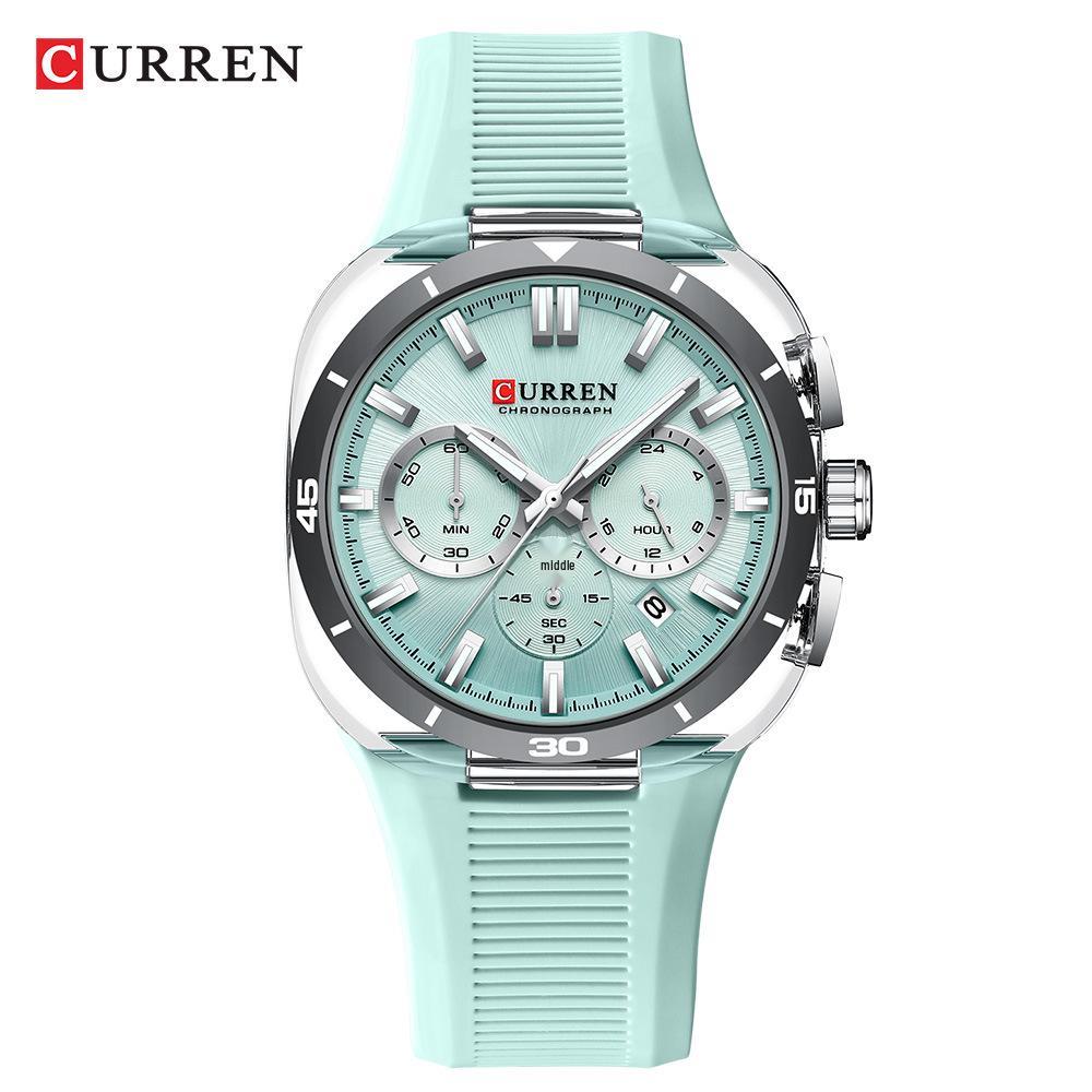 CURREN 8259 Men's Trendy Sports Quartz Watch with Large Dial