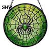 Unique Wall Hanging Art Retro Halloween Pendant, Ghost/Bat/Spider Web/Pumpkin Head Print, Old School Horror Room Decor Vintage Acrylic Ornament