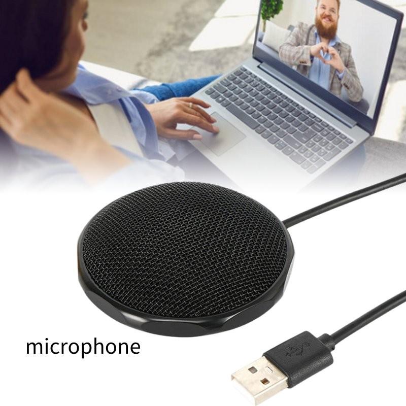 Usb Microphone 360 Degree Omnidirectional Design For Remote Office And Meetings