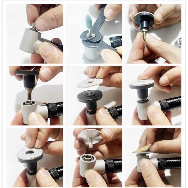 Electric Elbow Grinder Right Angle Polisher Multifunctional Seam Cleaning Machine Electric Grinding Mould Engraving Machine