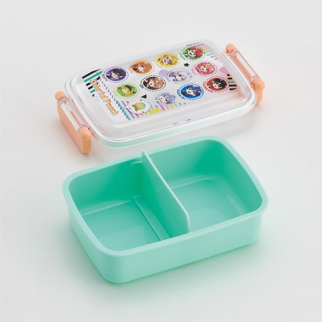 Skater Lunch with a Soft Single Made In Colorful Size for Boys and Girls Children's Box, 450ml, Dome-Shaped Lid, Tier, Japan, Peach, 25, (RBF3ANAG-A)