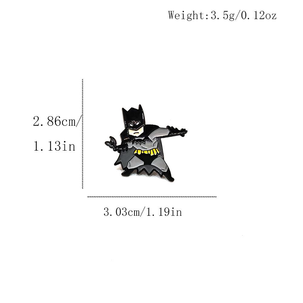 Classic Batman Cartoon Brooch – Superhero Badge and Anime Accessory