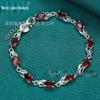 West Lake Beauty Red Zircon Rabbit Bracelet for Women