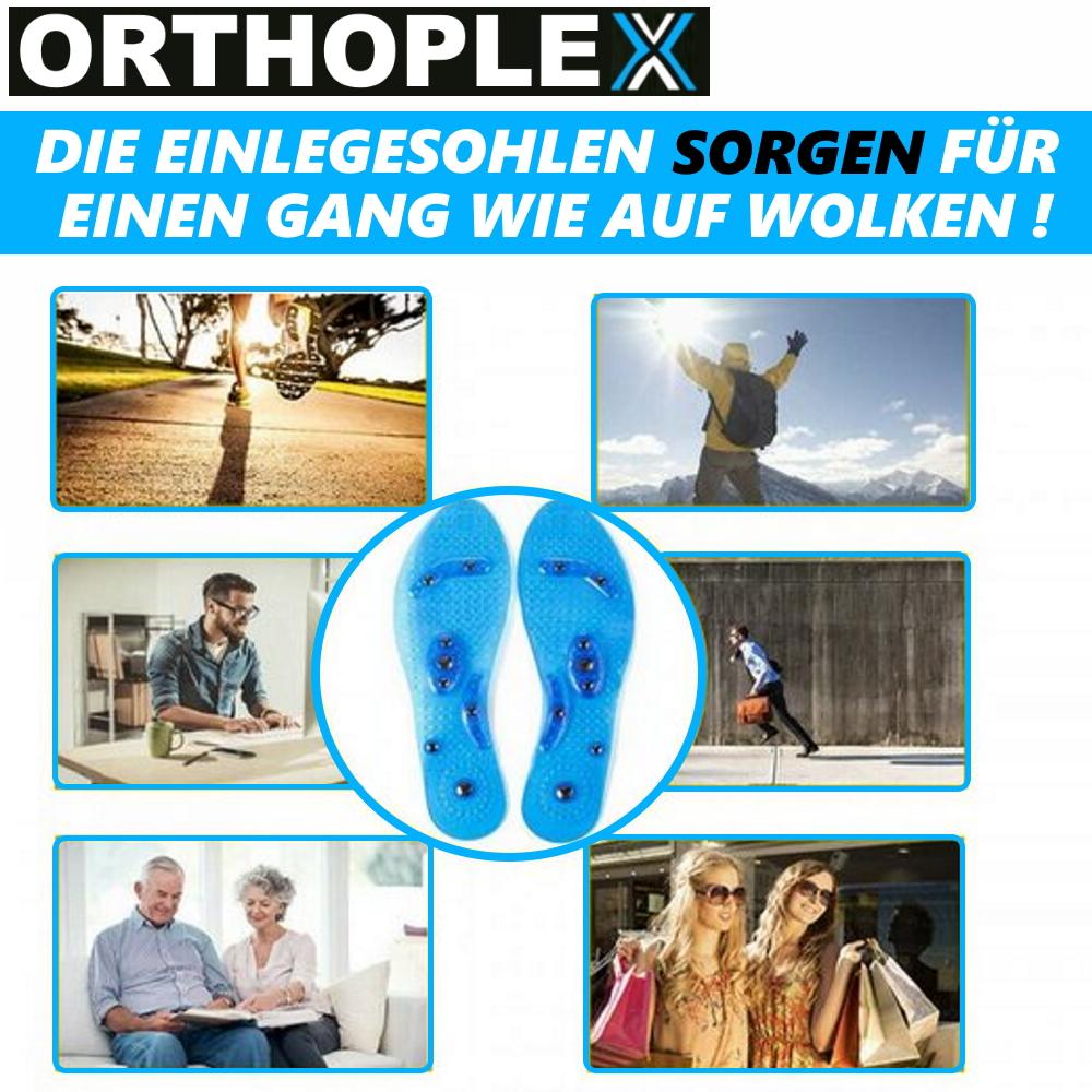 ORTHOPLEX Akupressur Einlegesohlen Magnetische Ergonomische Gel Massage Sohlen