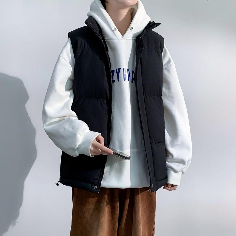 Large size vest, winter loose padded jacket, couple style thickened warm vest jacket