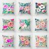 Doodle Flower Pattern Throw Pillow Cover With Short Plush Print For Living Room Sofa Decoration Cushion Cover Pillow Covers