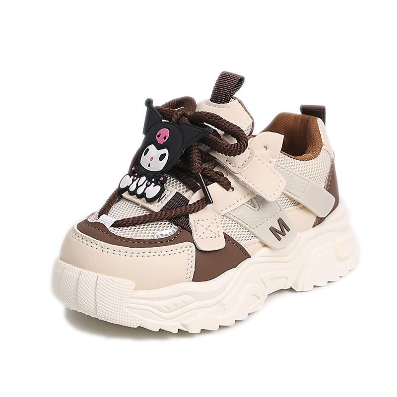 

Girls Mesh Breathable Sports Shoes Cartoon Cute Spring Kids Dad Sneakers Campus Casual Shoes Size 26 хаки