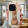Phone Case: 2D flat design suitable for iPhone 18 17 16 15 14 13Pro film protection case, couple style, stacking capybara, Christmas and Halloween gif