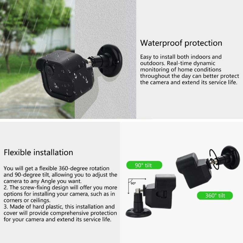 All Weather Camera Housing Cover With Multiple Angle Positioning Bracket Stand Weatherproof Design Long Lasting Material