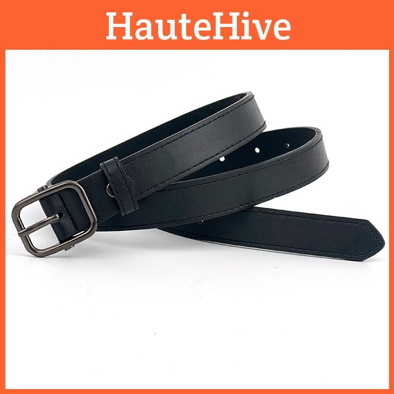 Square Buckle Ladies Belt Jeans Decor Waist Durable Simple Versatile Season All