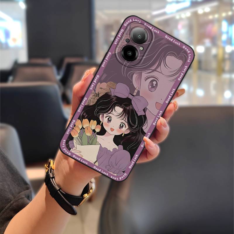 Waterproof Durable Phone Case For Realme C67 4G/Realme12 Lite Dirt-resistant Cartoon Graffiti Anti-knock Silicone TPU