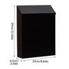 Wall Mounted Mailbox Drop Box with Lock, Letterbox ,Rainproof Newspaper Holder