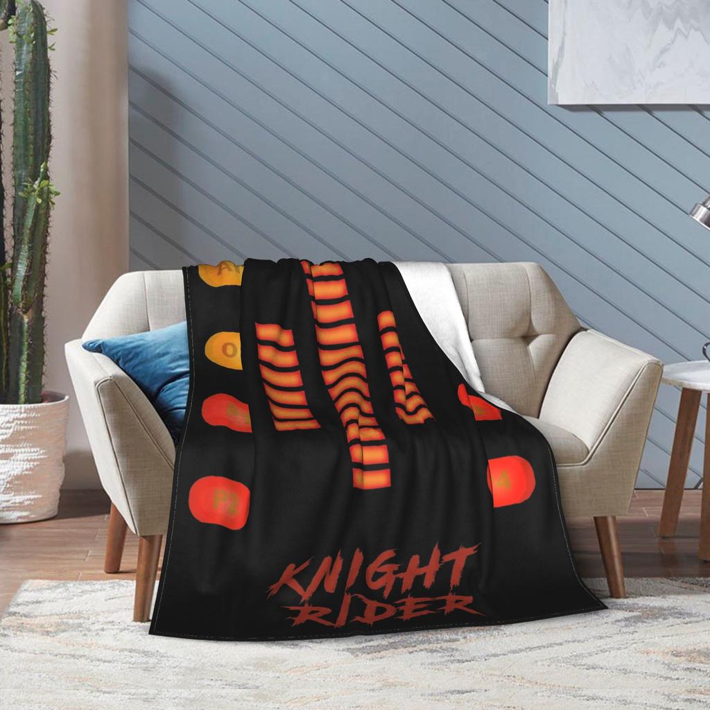 Knight Rider Kitt Control Movie Blankets Flannel Print Supercar 80s TV Show Portable Warm Throw Blanket for Couch