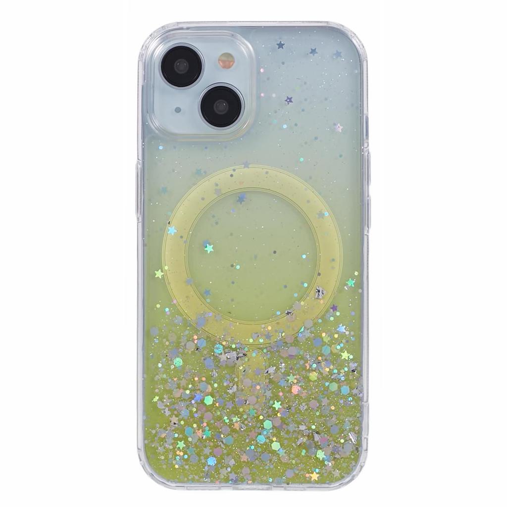 JTW Series for iPhone 14 Case Compatible with MagSafe Glitter Sequins Epoxy Phone Cover