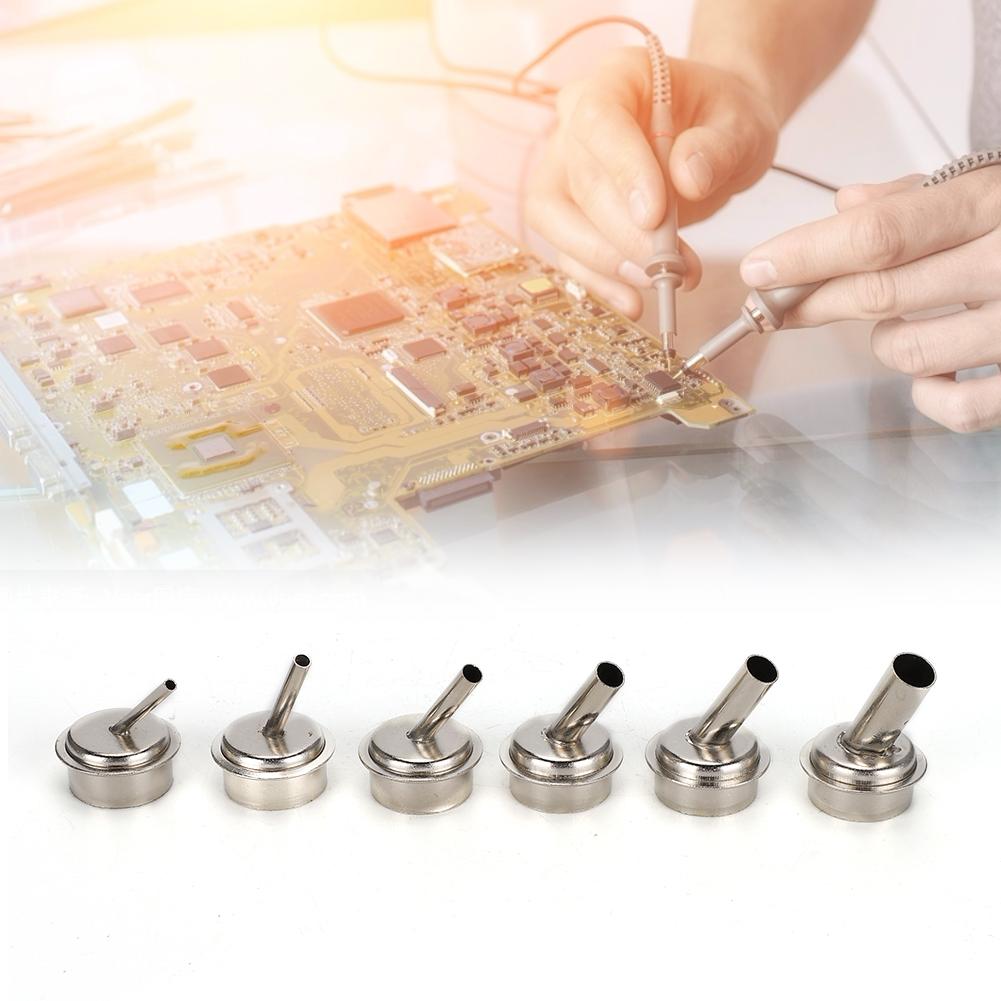 6PCs Computer Repairing Kit Steel 3MM  4MM  5MM  7MM  8MM  10MM Air Nozzle for 861DW Air Gun