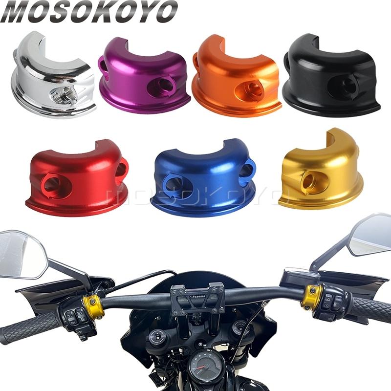 For Harley Dyna FXD Half Clamps Perch Clamp Master Cylinder Brake Clutch Control Bracket For Low Rider Fat Street Bob Wide Glide