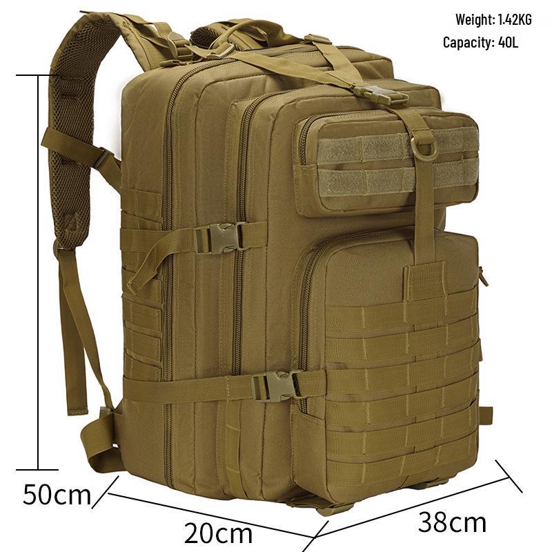 Zaino Tattico 900D 3P da Uomo Impermeabile Mimetico - Grande Capacità, Resistente all'Usura per Campeggio all'Aperto