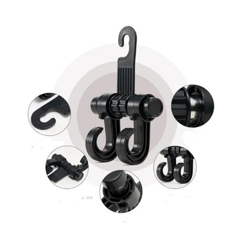 2Pcs Universal Car Seat Back Storage Hook Sundries Hanger Bag Holder Multifunction Car Hooks Vehicle Storage Organizer