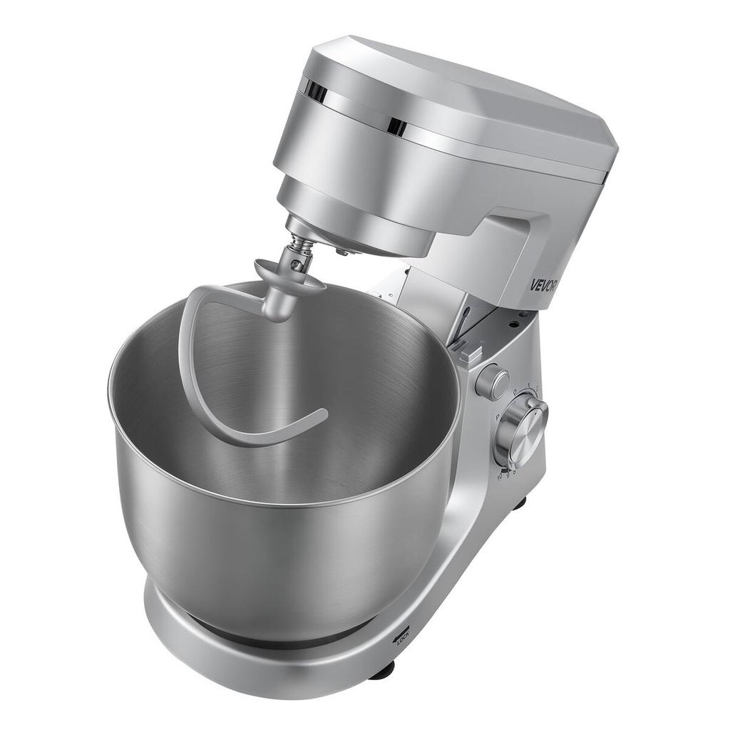 Stand Mixer, 4.2 L+5.7 L Electric Kitchen Mixer, 1500W Dough-Mixer, 10 Speeds Tilt-head Food-Mixer with Stainless Steel Bowls, Dough Hook, Whisk,