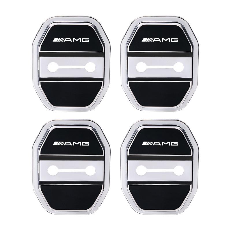

4Pcs Silicone Car Door Lock Cover Protective Buckle Cover Sticker For Mercedes Benz AMG GLC W203 W206 W220 W205 W211 W212 W201