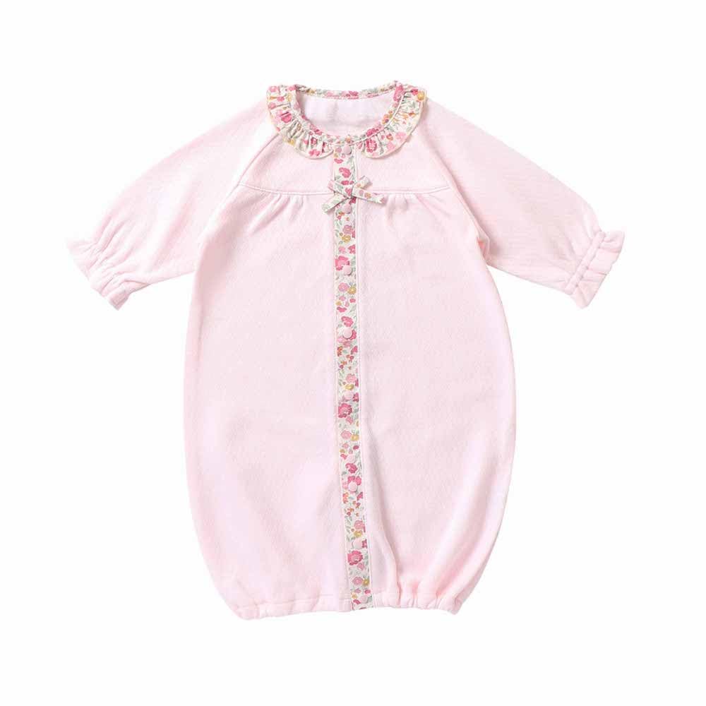 

Cream de Coco with Diamond Face Floral Made in Japan Snaps Newborn Baby Baby Sizes Floral Stylish Size Two-Way All-In-One Print, [Crotch Available], розовый