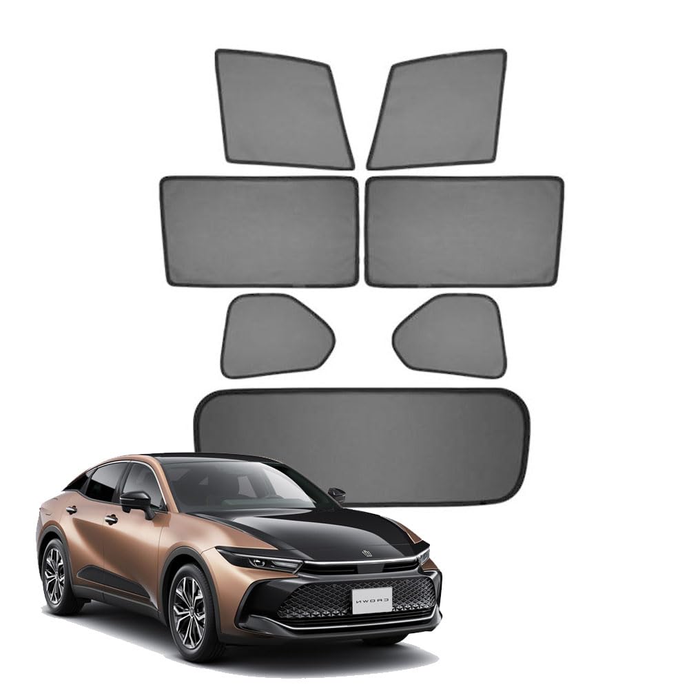 

Custom car window sunshade net curtains for Toyota Crown Crossover AZSH35 TZSH35 2022 Side window window visor magnetic mesh heat sun unobstructed
