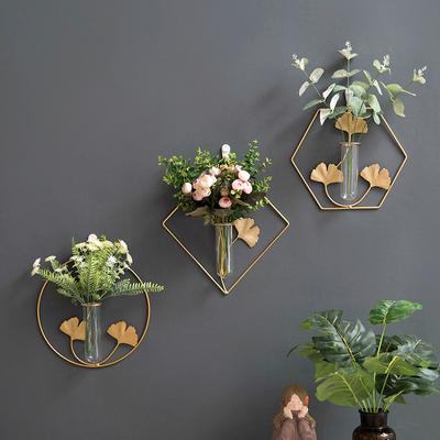 Ev Dekorasyonu Demir Duvar Asılı Vazolar Duvar Kuru Çiçekler Süsler Ev Oturma Odaları Sanat Ins