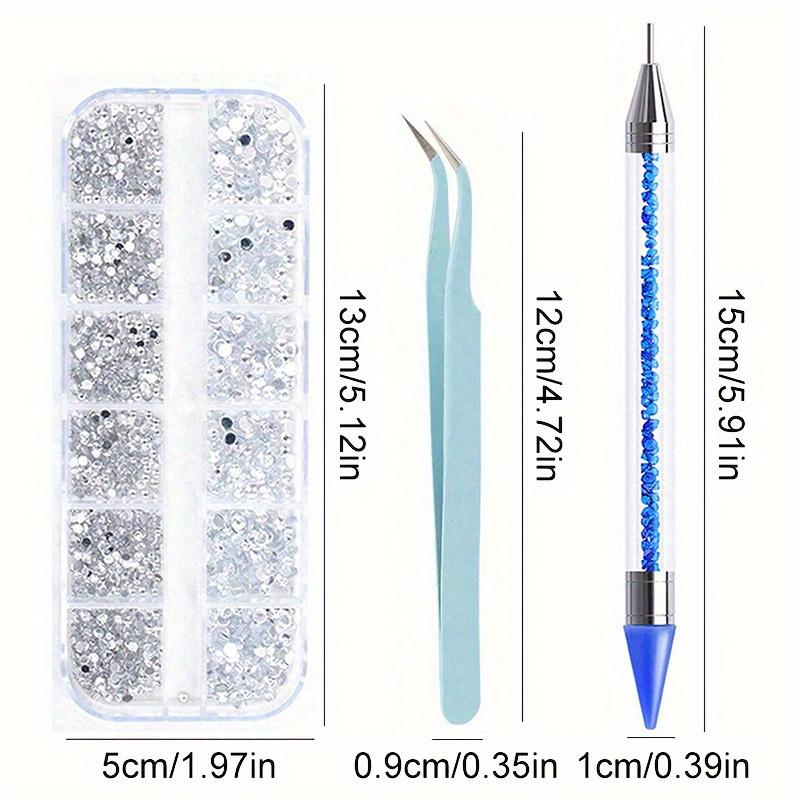 Nails Art Multi-Size Flat Back Acrylic Rhinestones 3D Crystal DIY Decorations Glitter Crystal Gem Manicure Accessories With