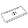 31cm Stainless Steel  Diamond License Plate Holder Screw  Refit Fixed Black License Plate Holder Personality Auto