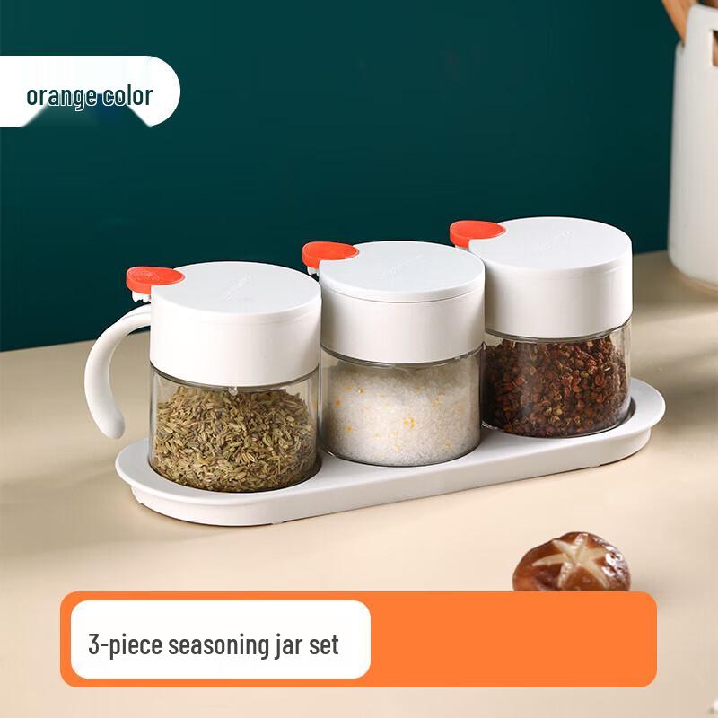 CHAHUA Glass Seasoning Jar Set (3-Piece)