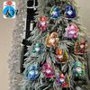 Cute Gnome Bag Pendants 12Pcs Christmas Hanging Ornaments, 2D Flat Colorful Pendants, Acrylic Xmas Tree Dwarf Party Decor Decorations with Chain