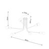 Lampa Przysufitowa Norah 6 E27 Czarny Sollux Sl.1452