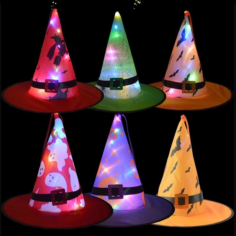 

Хэллоуинская светодиодная светоизлучающая шляпа волшебника, изготовленная из высококачественного тафтового материала, хорошая светопередача, водонепроницаемая и прочная