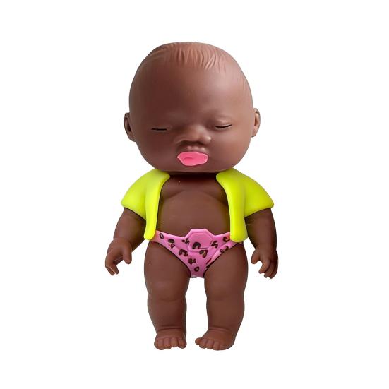 Black Babies Stress Relief Toy Slow Rising Anxiety Relieving Mini Baby Squeeze Toy