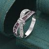 CopperZircon Interlaced Multicolor Ring For Women - Exquisite And Lovely Wedding Party Jewelry