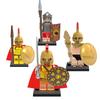 X0164 Spartan Warrior Toy Plastic Building Blocks Set Diy Bagged Packaging Abs Material