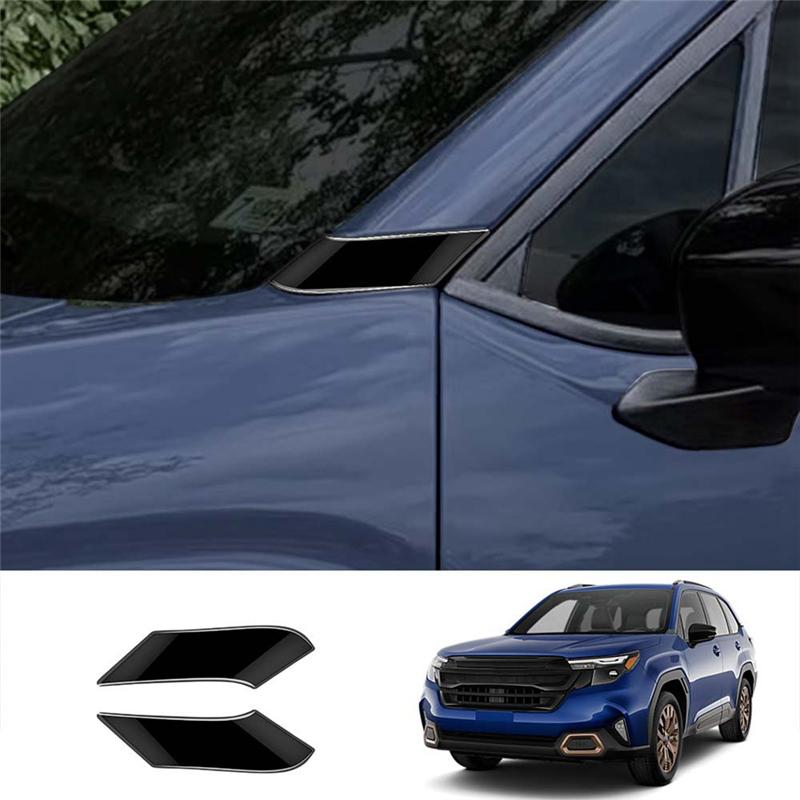 M63K-Kryt sloupku A vozu Vnější ozdobný panel sloupku dveří Pro Subaru Forester 2025 Ozdobné příslušenství vozu Jasná černá